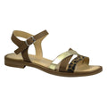 Sandales basses élégantes à bride ajustable - Cuir pour femme