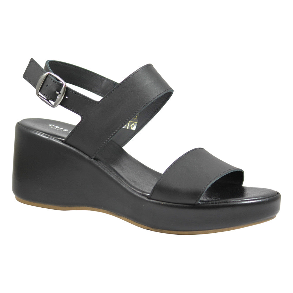 Sandali con zeppa e cinturino - Donna