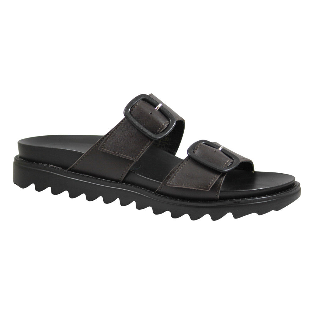 Sandali con doppia fibbia regolabile - Donna