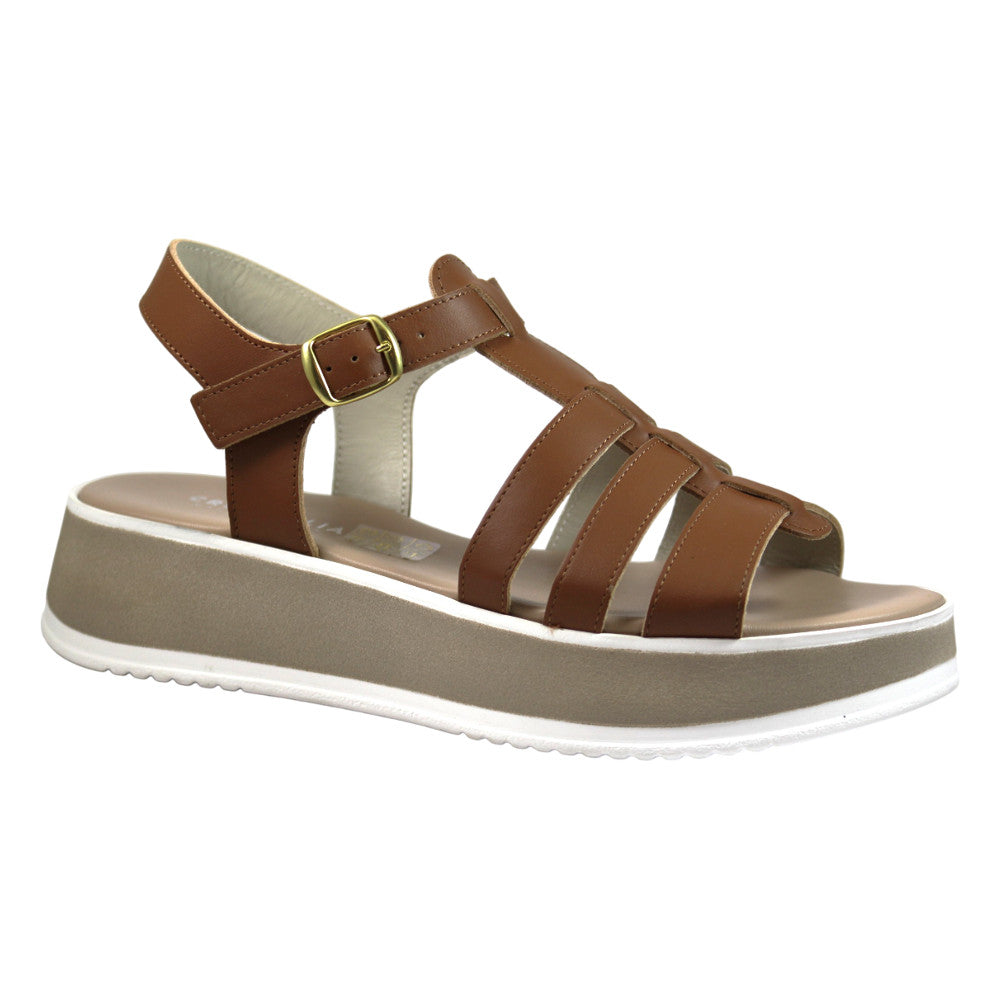 Sandali ragnetto con zeppa comoda - Donna