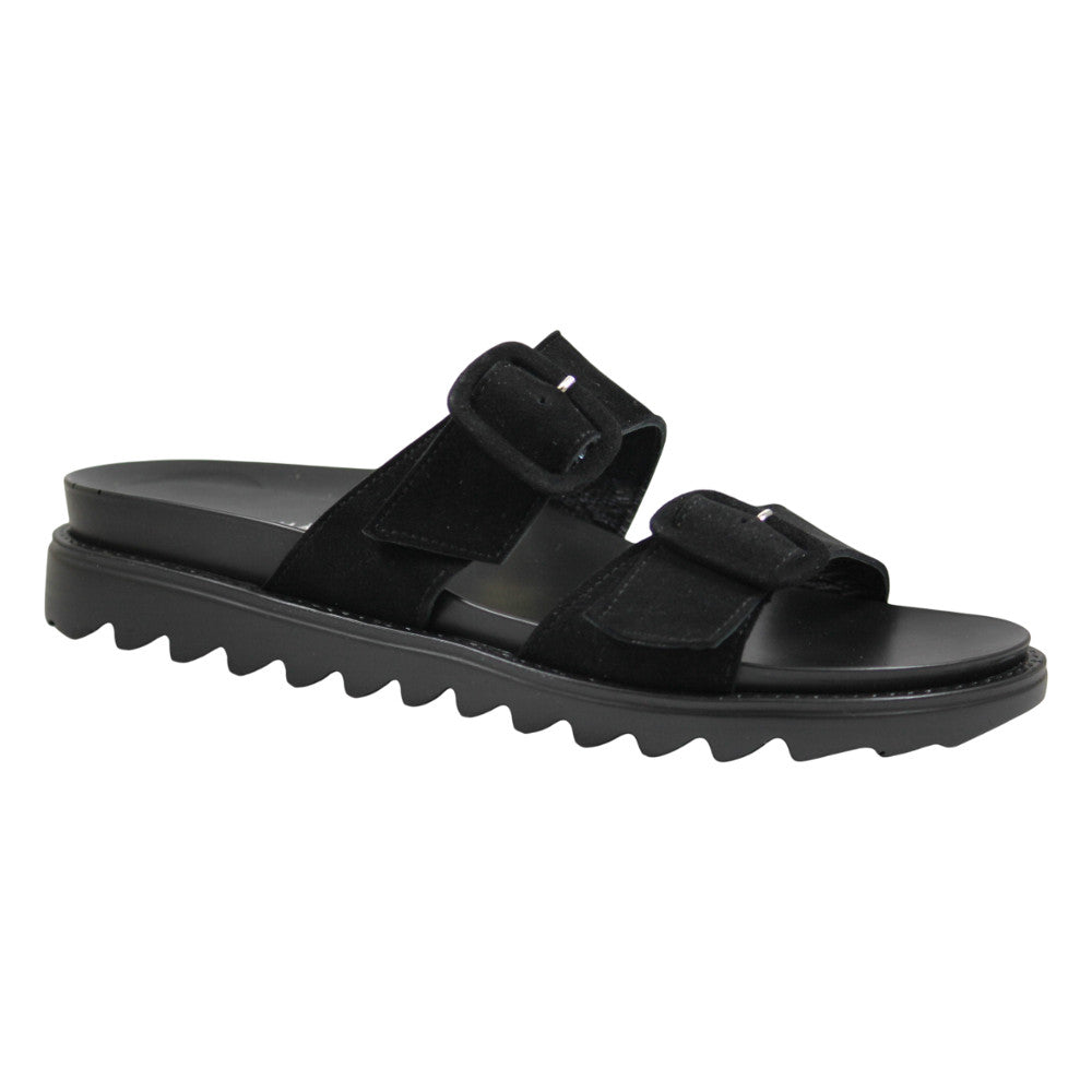 Sandali con doppia fibbia regolabile - Donna