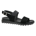 Pantoufles élégantes en cuir avec nœud papillon - Daim noir pour femme