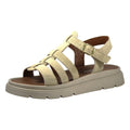 Sandalo ragnetto donna in camoscio naturale, vista frontale – Made in Italy Cristhàlia
