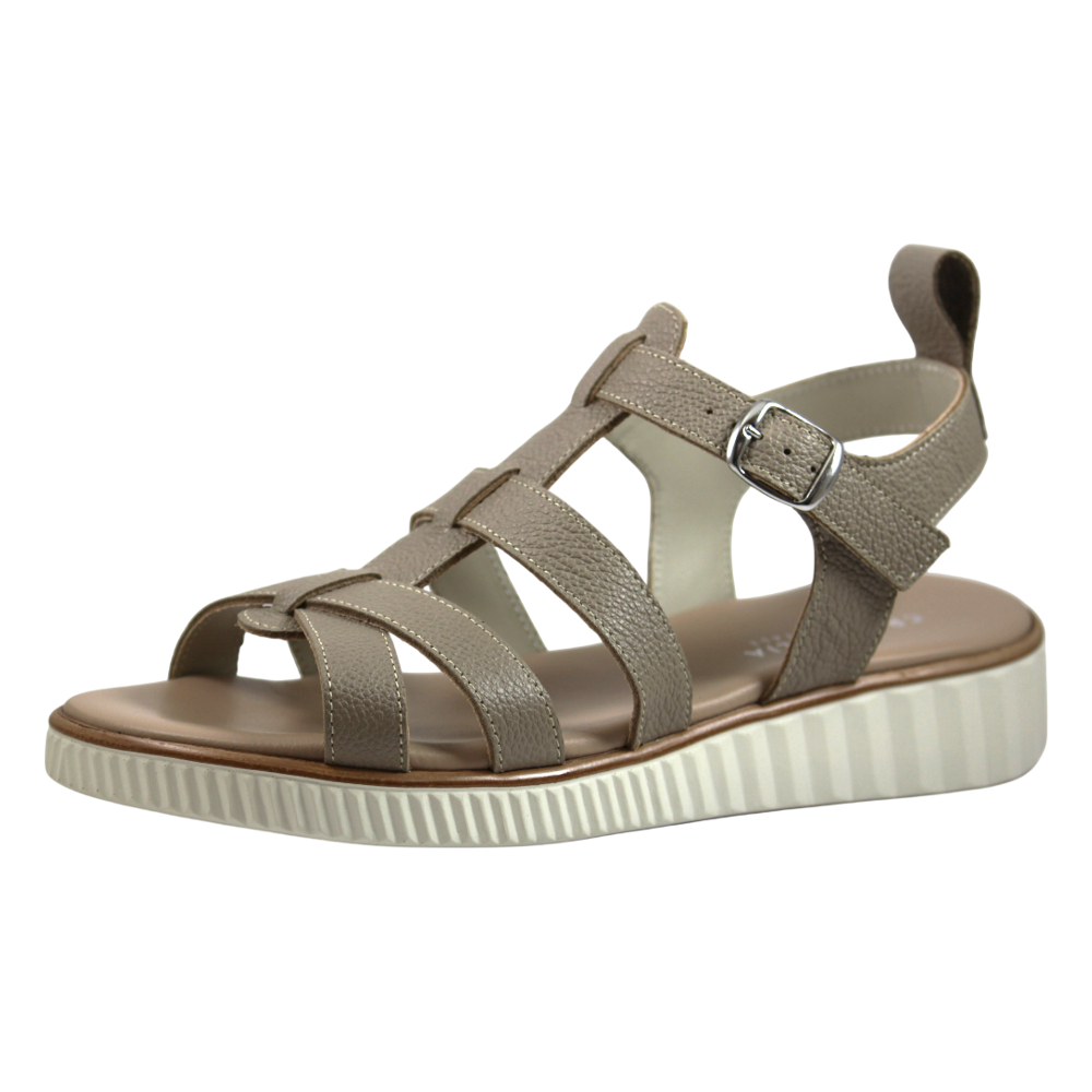 Sara 3417 Cage Sporty Sandals - Women - Hammered Taupe