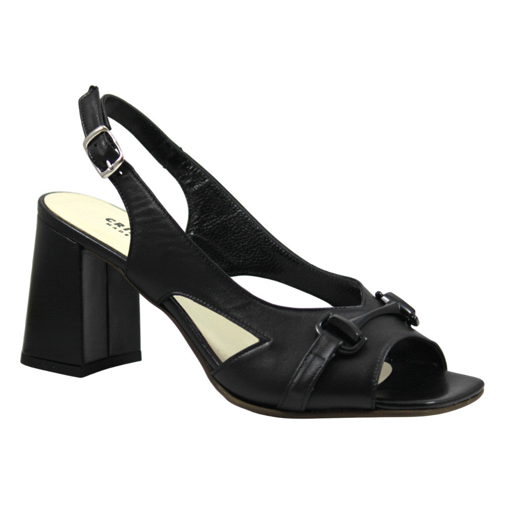 Sandali eleganti con tacco largo - Donna